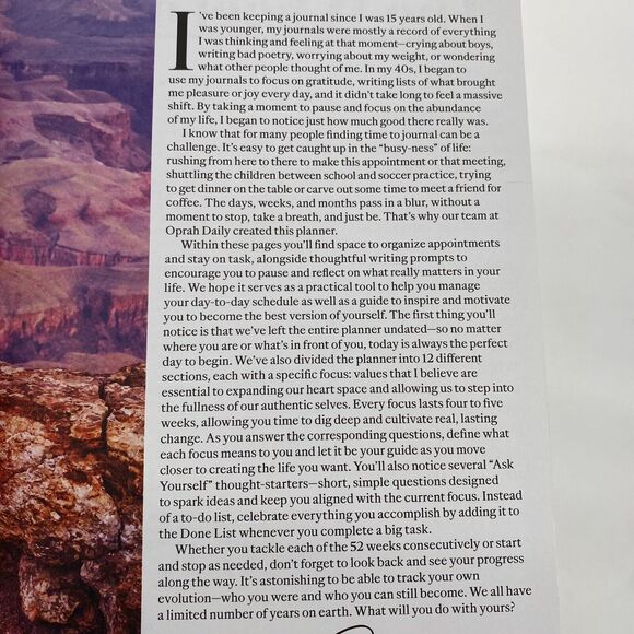 Oprah The Life You Want Planner - Picture 5 of 5